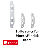 G-U FERCO STRIKE PLATES- BLACK, Stainless Steel