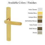 G-U ALLEGRO HANDLE & 30MM PLATE, DUMMY, NO KEY, NO THUMBTURN (HANDLES DO NOT MOVE) CHOOSE COLOR