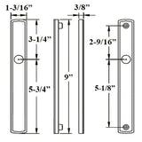G-U ALLEGRO HANDLE & 30MM PLATE, DUMMY, NO KEY, NO THUMBTURN (HANDLES DO NOT MOVE) CHOOSE COLOR