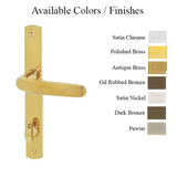 G-U ALLEGRO HANDLE & 30MM PLATE, INACTIVE, THUMBTURN ONLY (HANDLES DO MOVE) CHOOSE COLOR