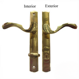 G-U CAPRI HANDLE AND 30 MM PLATE SERIES, BRASS, ACTIVE, POLISHED BRASS