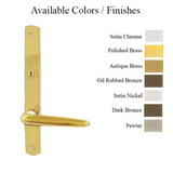 G-U TORINO HANDLE & 30MM PLATE, ACTIVE, KEY & THUMBTURN (HANDLE BELOW CYLINDER) CHOOSE COLOR