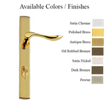 G-U VENICE HANDLE & 30MM PLATE, INACTIVE, THUMBTURN ONLY (HANDLES DO MOVE) CHOOSE COLOR