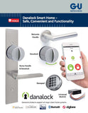 Roma Solid Brass Handle Set For Smart Lock - K-U4092-D0-0