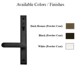 G-U ALLEGRO HANDLE & 30MM PLATE, ZAMAC, INACTIVE, THUMBTURN ONLY (HANDLES DO MOVE) CHOOSE COLOR