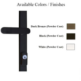 G-U ALLEGRO HANDLE & 30MM PLATE, ACTIVE, KEYED WITH THUMBTURN (HANDLE ABOVE CYLINDER) CHOOSE COLOR