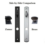 G-U ALLEGRO HANDLE & 30MM PLATE, ZAMAC, INACTIVE, THUMBTURN ONLY (HANDLES DO MOVE) CHOOSE COLOR
