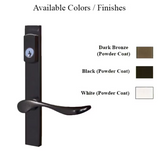 G-U VENICE HANDLE & 30MM PLATE, ZAMAC, ACTIVE, KEY & THUMBTURN (HANDLE BELOW CYLINDER) CHOOSE COLOR