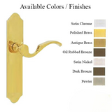 G-U CAPRI HANDLE & 45MM PLATE, DUMMY, NO KEY, NO THUMBTURN (HANDLES DO NOT MOVE) CHOOSE COLOR