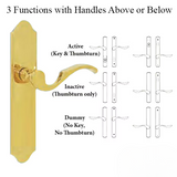 G-U CAPRI HANDLE & 45MM PLATE, DUMMY, NO KEY, NO THUMBTURN (HANDLES DO NOT MOVE) CHOOSE COLOR