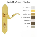G-U CAPRI HANDLE & 45MM PLATE, INACTIVE, THUMBTURN ONLY (HANDLES DO MOVE) CHOOSE COLOR