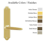 G-U TORINO HANDLE & 45MM PLATE, DUMMY, NO KEY, NO THUMBTURN (HANDLES DO NOT MOVE) CHOOSE COLOR