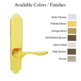 G-U VENICE HANDLE & 45MM PLATE, DUMMY, NO KEY, NO THUMBTURN (HANDLES DO NOT MOVE) CHOOSE COLOR