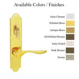 G-U VENICE HANDLE & 45MM PLATE, INACTIVE, THUMBTURN ONLY (HANDLES DO MOVE) CHOOSE COLOR