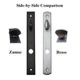 G-U VENICE HANDLE & 45MM PLATE, ACTIVE, KEY & THUMBTURN (HANDLE ABOVE CYLINDER)