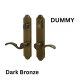 G-U FERCO CAPRI HANDLE FOR FIXED DOORS - 45 MM PLATE SERIES-Dark Bronze