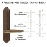 G-U TORINO HANDLE & 45MM PLATE, DUMMY, NO KEY, NO THUMBTURN (HANDLES DO NOT MOVE) CHOOSE COLOR