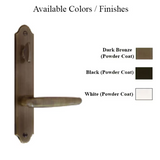 G-U TORINO HANDLE & 45MM PLATE, ZAMAC, INACTIVE, THUMBTURN ONLY (HANDLES DO MOVE) CHOOSE COLOR