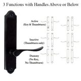 G-U VENICE HANDLE & 45MM PLATE, DUMMY, NO KEY, NO THUMBTURN (HANDLES DO NOT MOVE) CHOOSE COLOR