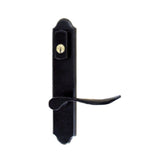 G-U VENICE HANDLE & 45MM PLATE, ZAMAC, ACTIVE, KEY & THUMBTURN (HANDLE BELOW CYLINDER) CHOOSE COLOR