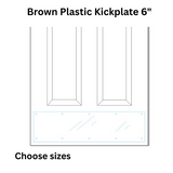 Brass Accents Clear Plastic Kickplate 6
