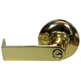 General Locks L100 Series Grade 1 Cylindrical Clutched Leversets - L110R - Passage - Bright Brass