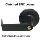 General Locks L100 Series Grade 1 Cylindrical Clutched SFIC Leversets - L153R - Entry - Less Core - Dark Bronze