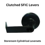 General Locks L100 Series Grade 1 Cylindrical Clutched SFIC Leversets - L180R - Storeroom - Less Core - Dark Bronze