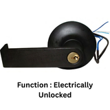 General Lock Cylindrical Leverset, Electrified, Fail Secure, Clutched R-Lever, Grade-1, SFIC Keyway, 12 Volt DC, 180 Degree, Dark Bronze, For Storeroom