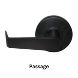 General Locks L2 Series Clutched SFIC S Levers - L210S - Passage - Less Latch - Dark Bronze