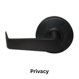 General Lock Privacy Set, S Lever Design, 2-3/4" Backset, ANSI Strike, Grade 2