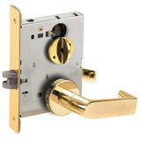 Schlage L9040 06A OS-OCC Privacy Mortise Lock with VACANT/OCCUPIED Indicator, 06 Lever, A Rose
