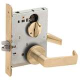 Schlage L9040 06A OS-OCC Privacy Mortise Lock with VACANT/OCCUPIED Indicator, 06 Lever, A Rose