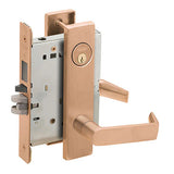 Schlage L9453P 06L Entrance Mortise Lock with Deadbolt, 06 Lever, L Escutcheon