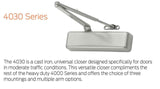 LCN 4030 Surface - Grade 1 Mounted Heavy Duty Door Closer