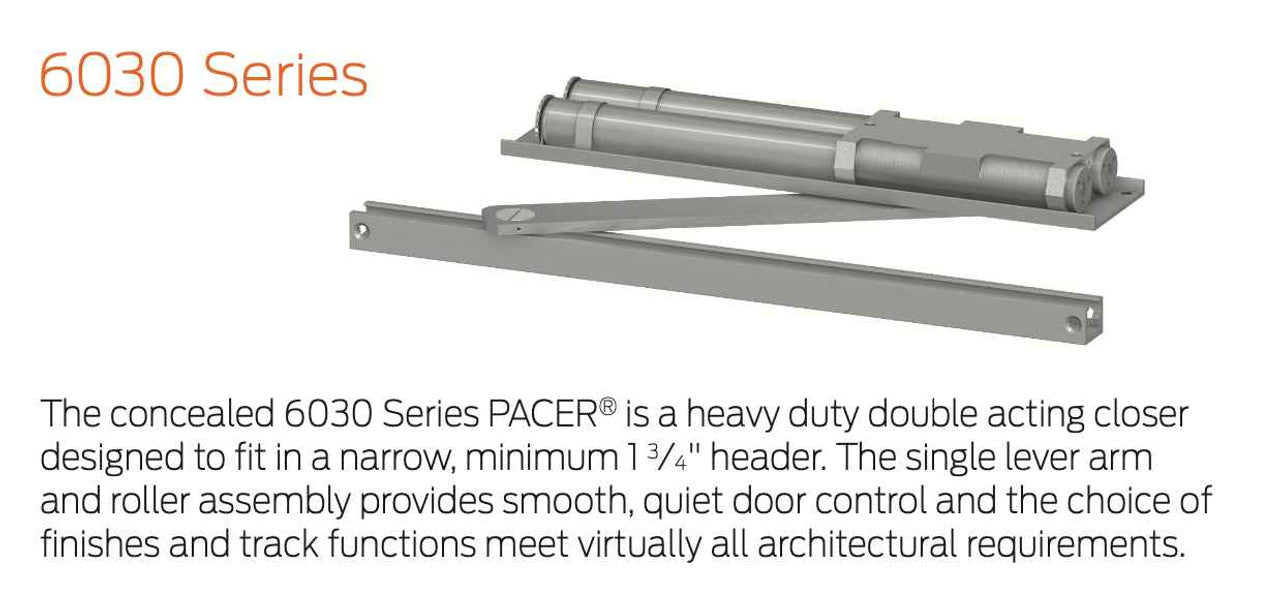 LCN 6030 Pacer Double-Acting, Concealed In Frame, Single Lever Arm ...