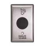 LCN 8310-2310 Touchless Actuator, Stainless Steel, Hand Wave Icon and Text, Battery Powered, Single Gang, Rectangular
