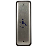 LCN 8310-3818WS 1-1/2" x 4-3/4" Rectangle Jumb and Surface Mount Wireless Actuator with Handicap Symbol and Transmitter