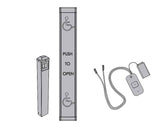 LCN 8310-3836TW Wireless Full Length Actuator/Bollard Package with Handicap Symbol and Text