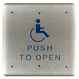 LCN 8310-3853TWB 4-3/4" Square Wireless Actuator and Transmitter for Bollard, Wheelchair Icon and Text