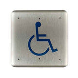 LCN 8310-3853WF 4-3/4" x 4-3/4" Square, Wireless Wall and Flush Mount Actuator with Handicap Symbol