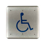 LCN 8310-3853WS 4-3/4" x 4-3/4" Square, Wireless Wall and Surface Mount Actuator with Handicap Symbol