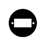 LCN 8310-3856TWS 4-1/2" Round Wall and Surface Mount Wireless Actuator with Handicap Symbol and Push To Open Text, Transmitter, and Surface Mount Box