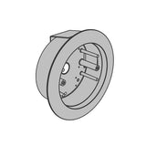 LCN 8310-3856TWS 4-1/2" Round Wall and Surface Mount Wireless Actuator with Handicap Symbol and Push To Open Text, Transmitter, and Surface Mount Box