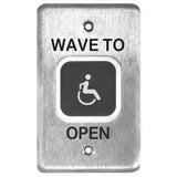 LCN 8310-810SA Touchless Actuator, Single Gang, Hand Wave or Wheelchair Icon and Text