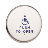 LCN 8310-852T 6" Round Door Actuator with Wheelchair Icon, Text, Wall Mount
