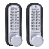 Lockey 2830DC-MG Keyless Mechanical Double Sided Digital Spring Latch Knob Lock Marine Grade