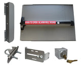 Lockey ED-53 EDGE Safety Panic Shield Kit With Detex V-40 Alarm Panic Bar