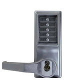 Simplex - LL1041S - Mechanical Pushbutton Cylindrical Lever Set - Combination/Passage - LFIC Schlage - 2¾" Backset - Satin Chrome - LH/LHR