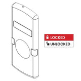 Schlage 47804351 L Series Retrofit Indicator Kit for Sectional Lock with Cylinder, LOCKED/UNLOCKED Message